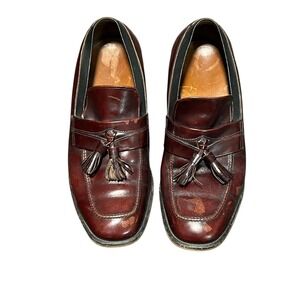 Allen Edmonds Mens Biscayne Tassel Loafer Brown Leather Size 8